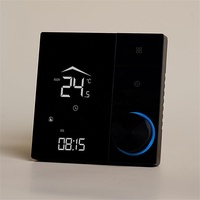 Termostato Inteligente Programable con Pantalla LED para Caldera de Gas, Calefacción por Suelo Radiante Eléctrico, Control por Aplicación Tuya y Control por Voz