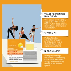 Bandes orales à dissolution rapide de Vitamine D3 et <span class=keywords><strong>B1</strong></span> à base de plantes pour le métabolisme énergétique, la vitalité et le soutien de l'humeur (OEM) - Product Image 6