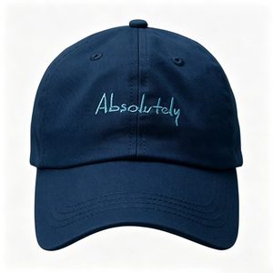 Unisex Cotton Baseball Cap with Absolutely Embroidery Letter Adjustable Casual Dad Hat for Daily Wear - Product Image 3