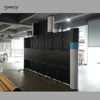 Support d'affichage de chapeau portable personnalisé 3x6, PVC droit, pop-up droit, affichage d'exposition, mur arrière magnétique, support de bannière pop-up vertical