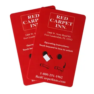 Yeniden yazılabilir ISO1443A 13.56MHz özel baskılı otel anahtar RFID etiketi kartı