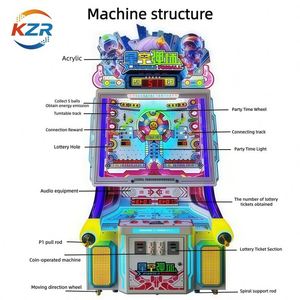 Máquina de Pinball Interactiva para Dos Jugadores con Forma de Estrella, Operada con Monedas, Juego de Lotería, Equipo de Entretenimiento para Salas de Juegos - Product Image 2