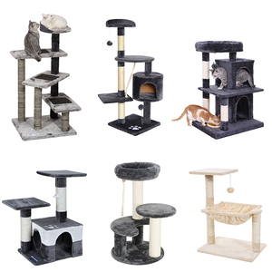 Fonte Direta Da Fábrica OEM & ODM Multifuncional Cat Tower Pet Móveis Moda Árvore De Gato De Madeira - Product Image 4