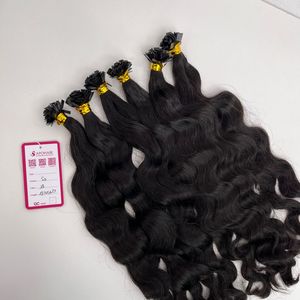Extensiones de Cabello Humano con Punta Plana Ondulada, Cabello Virgen Vietnamita Pre-Adherido con Queratina, Extensiones de Cabello con Punta K - Product Image 1