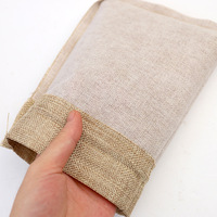 Sac cadeau en toile de jute avec cordons de jute Pochettes en lin toile de jute Sacs pour bijoux de mariage Party Favors