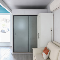 Contenedor móvil Vivienda Zona de construcción Decoración Potencia con caja de embalaje de vivienda temporal
