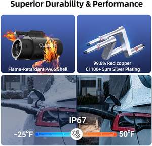 ELEGRP Горячая распродажа: оптовый всепогодный адаптер для зарядки Tesla на J1772 (IP54), адаптер NACS на J1772 для зарядного коннектора уровня 2 - Product Image 5