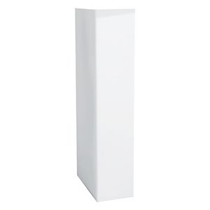 Colonne de lavabo de salle de bain 73 cm de longueur, 24 cm de hauteur, 19,5 cm de largeur, finition blanche - Product Image 1