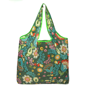 Sac de courses pliable à imprimé léopard, grand sac de courses en tissu non tissé, sac de transport avec poignée d'épaule, réutilisable, respectueux de l'environnement - Product Image 3