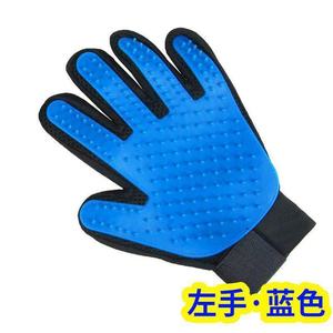 ถุงมือสำหรับสัตว์เลี้ยงแมว สีฟ้า แบบห้านิ้ว สำหรับกำจัดขนและนวด สำหรับแมวและสุนัข - Product Image 4