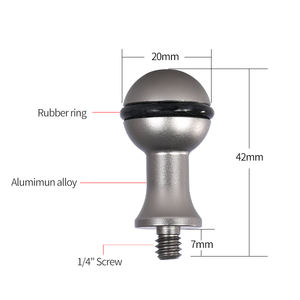 Support <span class=keywords><strong>de</strong></span> trou fileté pour caméra en alliage d'aluminium accessoires <span class=keywords><strong>de</strong></span> montage à rotule en métal adaptateur 1/4 "accessoires <span class=keywords><strong>de</strong></span> support <span class=keywords><strong>de</strong></span> téléphone portable à vis - Product Image 6