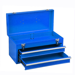 High Quality Steel Iron <b>Tool</b> <b>Box</b> With Two Drawers Blue Storage <b>Box</b> TC-12C-Blue Workshop <b>Tool</b> Chest With Iron Handle and 2 Drawer - Product Image 2