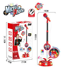 Micrófono de Juguete MP3 con Soporte para Karaoke con Luz Intermitente, Función de Cantar y Reproducir Música para Niños - Product Image 5