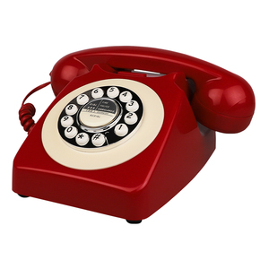 Bleu Hotsell classique cadran rotatif cadeau mariage clé cadran Audio Antique classique Vintage Style ancien téléphone décoration téléphone - Product Image 3