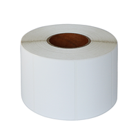 Étiquettes thermiques vierges personnalisées, adhésives, imperméables, pour promotion en supermarché, aliments surgelés, expédition, entrepôt, production