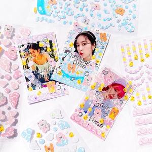 Vinyl Regenbogen folie Laser Holo graphic Glitter Bunny Top loader Foto rahmen Deko Kiss Cut Planner <span class=keywords><strong>Sticker</strong></span> Sheet - Product Image 3