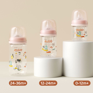 Ensemble cadeau pour nouveau-né ALGO de haute qualité, <span class=keywords><strong>biberon</strong></span> sans BPA, sucette douce, conteneur pour lait en poudre pour bébé à 3 compartiments, pour 0-12 mois - Product Image 3