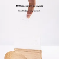Soutien-gorge en forme de U d'approvisionnement exclusif transfrontalier Push-Up latéral à boucle en métal moyen en TPU transparent; Patch de mamelon invisible respirant