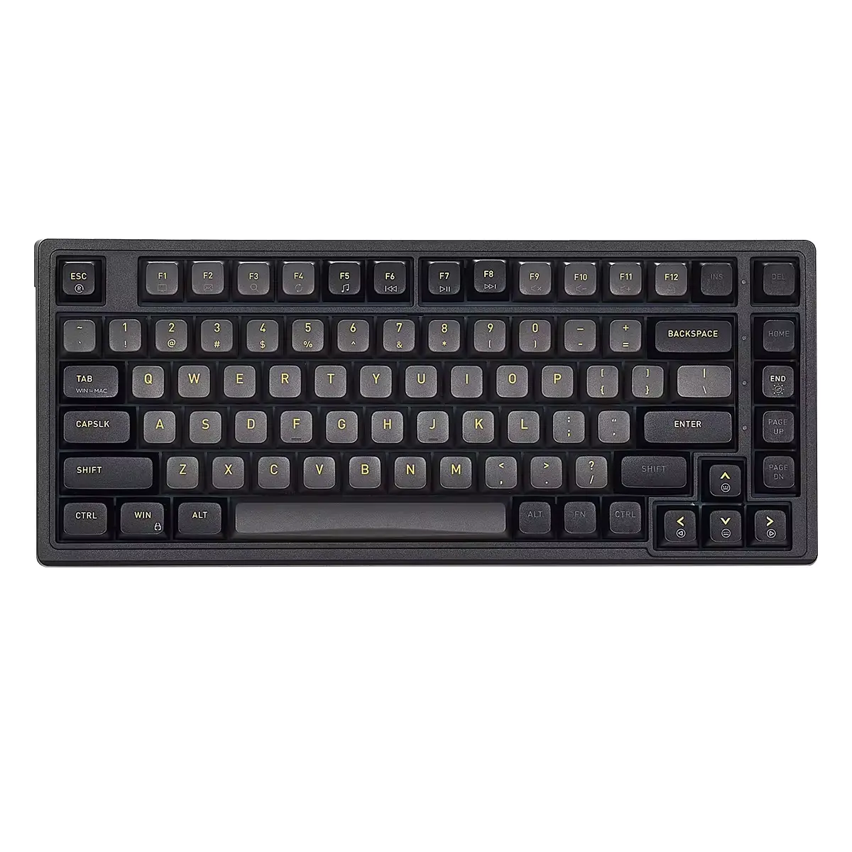 Özelleştirilmiş klavye usb kablolu rgb 75 yüzde 83 tuşları masaüstü için ergonomik çalışırken değiştirilebilir oyun mekanik klavye