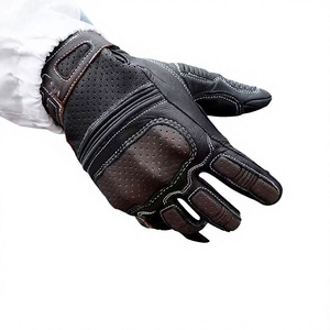 Breathable Motorcycle Riding <b>Gloves</b> <b>Mens</b> Genuine <b>Leather</b> Full Finger Motorbike <b>Gloves</b> Strong Grip Anti Slip Lightweight - Product Image 4