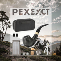 Ensemble de pipes à tabac en céramique de luxe avec finition laquée, avec boîte-cadeau portable et accessoires pour fumer sur mesure