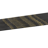 Flèches d'entraînement en carbone, flèches noires, 6,2 mm, flèches en carbone pur pour le tir
