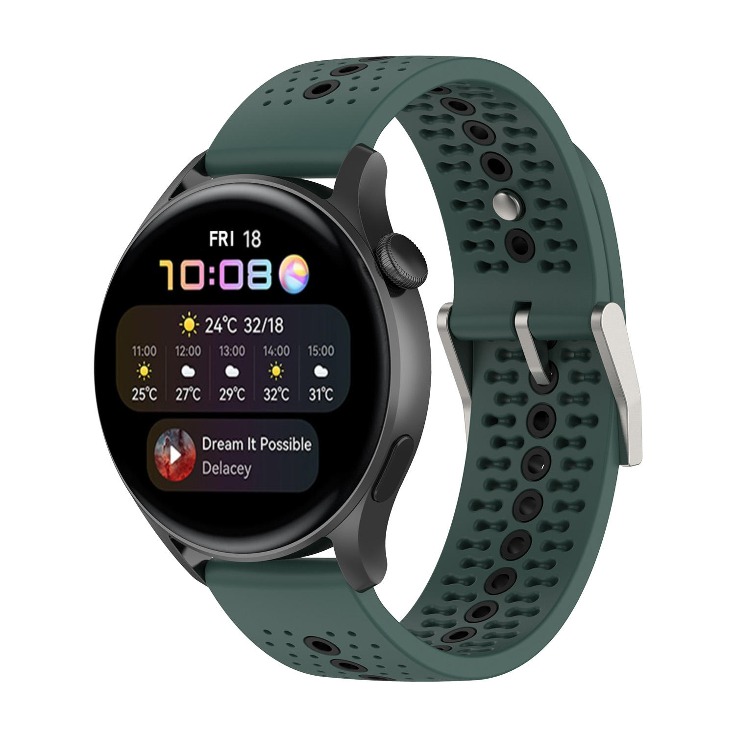 Olive Green and Black