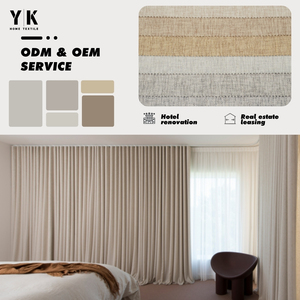 Điều khiển từ xa điện gợn gấp Sheer Xếp Nếp cơ giới rèm cửa sổ Rèm dệt 100% polyester hiện đại pháp cửa sổ - Product Image 1