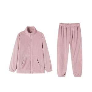 <span class=keywords><strong>Panda</strong></span> <span class=keywords><strong>con</strong></span> colletto rialzato mezzo velluto ODM <span class=keywords><strong>pigiama</strong></span> ispessito <span class=keywords><strong>con</strong></span> tessuto corallo Logo anteriore caldo invernale Set Loungewear - Product Image 5