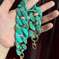 Porte-clés en acrylique pour sac, sangle en plastique acrylique, ceinture à chaîne de mode pour sac à main, accessoire de bricolage