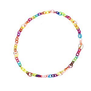 Chaîne de mode Zn 70 cm, maillons en plastique multicolores pour lunettes et accessoires de sac - Product Image 1