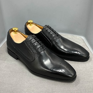 Zapatos Oxford de Último Diseño en Talla Grande, Venta Directa, Zapatos Casuales de Negocios Formales de Cuero Genuino para Hombre - Product Image 6