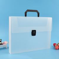 Sac de transport en plastique PP transparent avec logo personnalisé, poignée, étui pour documents en plastique