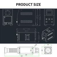 Machine de traitement de surface au plasma pour applications industrielles, fabrication chinoise sur mesure, prétraitement en acier inoxydable AC ST-1000W-485 Stickon