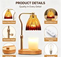 Lampe chauffe-bougie avec minuterie, cadeaux de déménagement, décoration pour nouvelle maison