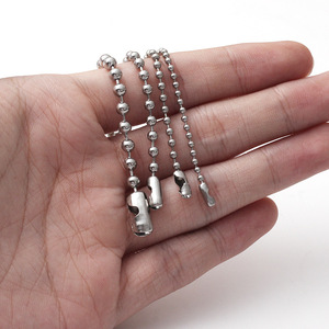 Cadena de cuentas de hierro chapado en cobre, redonda, blanca, imitación oro y plata KKC, para bolsos, llaveros, etiquetas, cadenas metálicas - Product Image 3