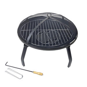 Poêle à bois pliable multifonctionnel avec couvercle gril à charbon de bois Portable pour l'extérieur brasoir Grill foyer - Product Image 4