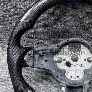 Volant de voiture en cuir carbone de qualité supérieure pour Volkswagen R-line Passat Golf Jetta Tiguan Polo <span class=keywords><strong>Bora</strong></span> Arteon 2010-2025 - Product Image 2