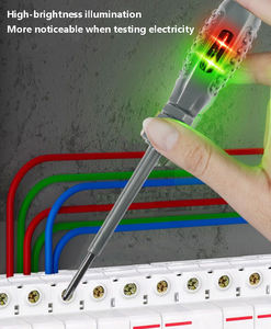 <span class=keywords><strong>Tournevis</strong></span> électrique multifonctionnel pour testeur de stylo plat/croisé avec indicateur pour <span class=keywords><strong>électricien</strong></span>s Poignée en plastique durable - Product Image 3