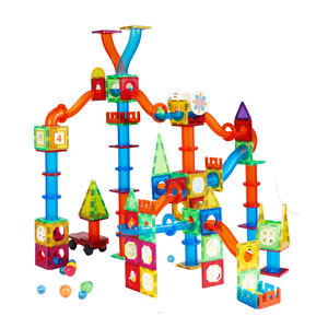 Jeu de blocs de construction magnétiques 3D pour enfants, jouets d'assemblage de bricolage en marbre, carreaux magnétiques pour enfants - Product Image 6