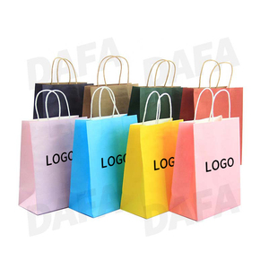 Có thể tái chế Logo tùy chỉnh nâu kraft túi giấy, tùy chỉnh mua sắm xử lý Kraft túi giấy với logo - Product Image 5