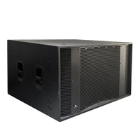 Haut-parleur actif DSP de classe D avec amplificateur de 2400 W RMS, en bois, professionnel, 2 x 21 pouces