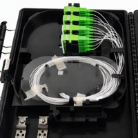 Caja de Distribución de Fibra Óptica para Exteriores IP68 de 16 Puertos H0216G, Preconectorizada, con Terminales SC/APC para Redes FTTx