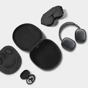 WiWU 여행 보호 케이스 Airpods 최대 방수 나일론 커버 스토리지 가방 자동 수면 지능형 헤드폰 케이스 가방