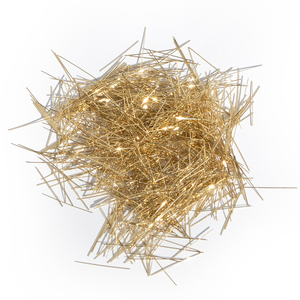 Fibre d'acier droite recouverte de cuivre, laine d'acier hachée, fibre d'acier pour béton, fibre d'acier ultra-fine pour ciment - Product Image 2