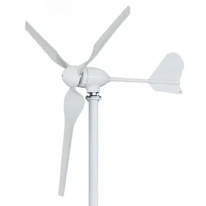 2 лопатки турбины Suppliers-Fltxny 1000W 24V 48V горизонтальная ветровая турбина В комплект входят 3 лезвия ветер генератор ветряной мельницы для дома Низкая минимальная скорость ветра