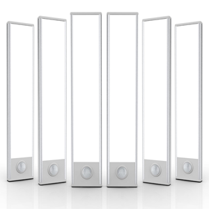 Lumière LED à détecteur de mouvement pour armoire de cuisine, ultra-mince, éclairage intérieur, 3 couleurs, intensité réglable, rechargeable par USB, commande manuelle à distance - Product Image 1