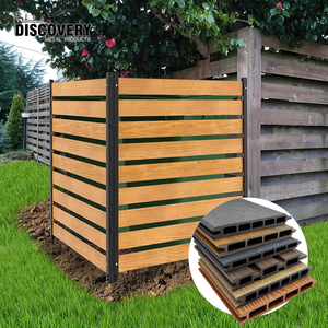 Panneaux <span class=keywords><strong>de</strong></span> clôture <span class=keywords><strong>de</strong></span> jardin modernes en WPC pour l'extérieur, clôture à lattes verticales en composite bois-plastique co-extrudé pour l'intimité - Product Image 5