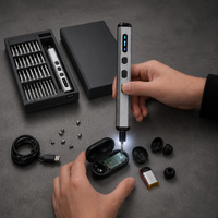 Nouveau kit de tournevis de précision 76-en-1 pour ordinateur portable et appareil photo, embouts magnétiques, boîte en aluminium, tournevis électrique intelligent