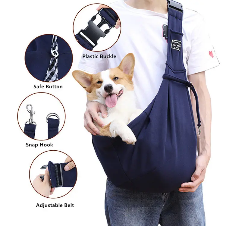 Ucuz taşınabilir evcil hayvan taşıyıcı çanta taşıma kedi köpek yavrusu seyahat çantası açık tek omuz köpek çanta Pet Sling taşıyıcı